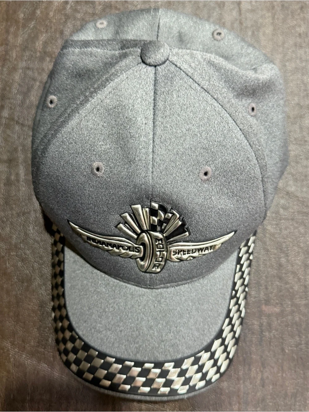 Indianapolis Speedway Patch Baseball Cap - Gray with Silver Accents
